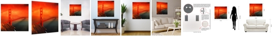 Empire Art Direct Golden Gate Frameless Free Floating Tempered Glass Panel Graphic Wall Art, 36" x 36" x 0.2"